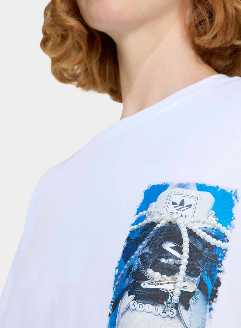 Adidas Originals  Graphic Super Star T-Shirt for Women | Best Price UAE