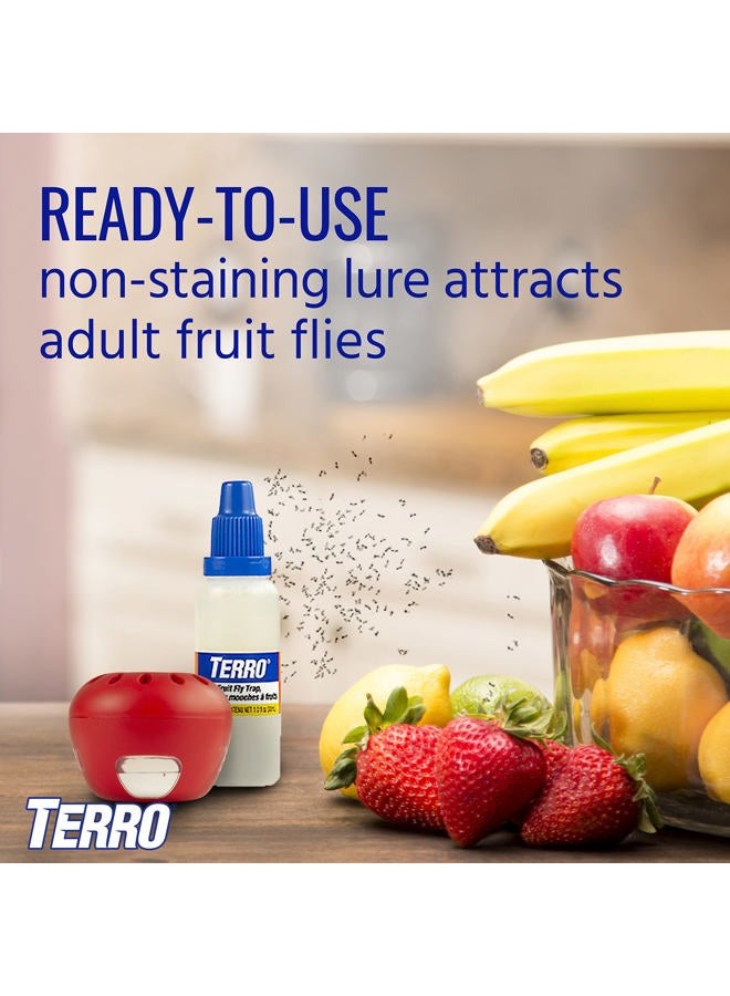 Terro Fruit Fly Traps for Indoors (12 Pack) + 540 Days of Lure Supply - Image 3