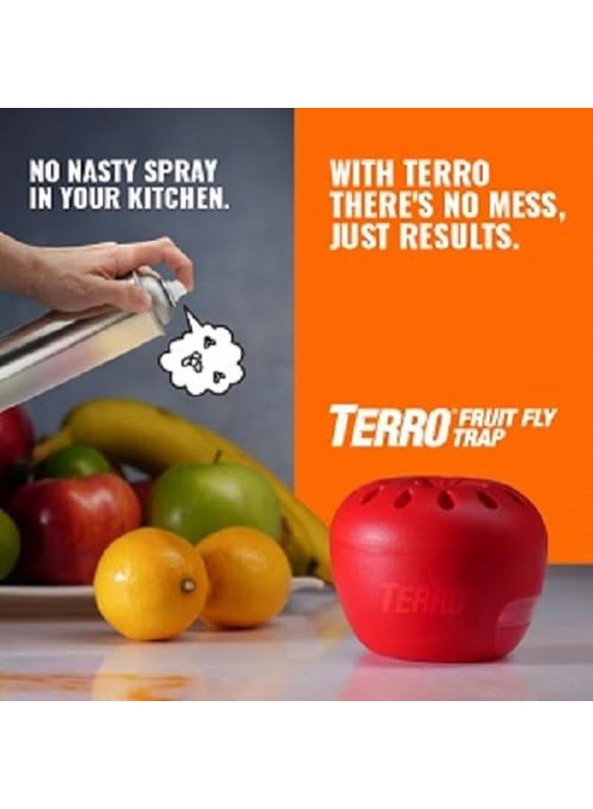 Terro Fruit Fly Traps for Indoors (12 Pack) + 540 Days of Lure Supply - Image 2