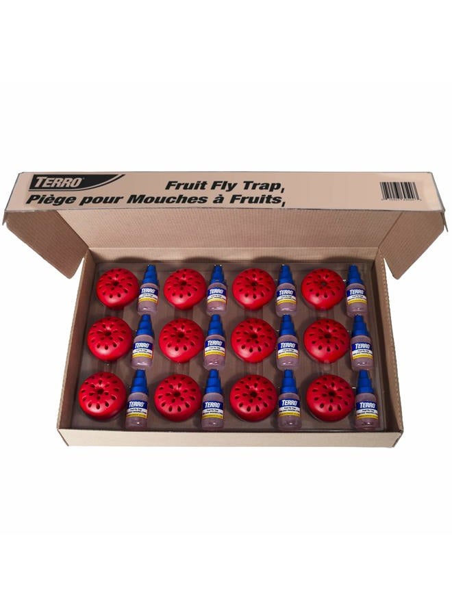 Terro Fruit Fly Traps for Indoors (12 Pack) + 540 Days of Lure Supply - Image 1