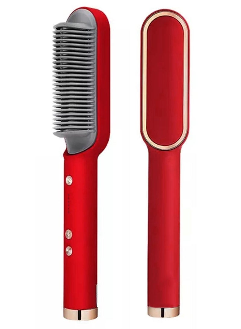 DubaiGallery مشط فرد الشعر للنساء والرجال، مصفف الشعر، آلة فرد الشعر الكهربائية مع 5 مستويات تحكم في درجة الحرارة لفرد الشعر للنساء