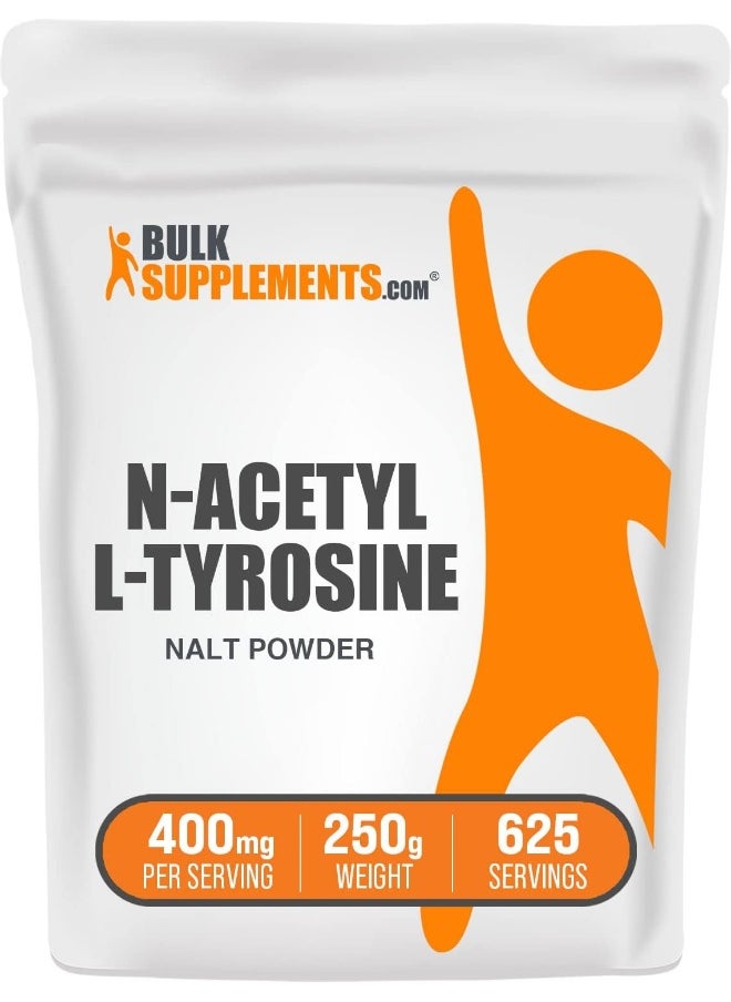 BulkSupplements .Com N-Acetyl L-Tyrosine Powder - L Tyrosine Supplement - Tyrosine Powder - Nalt N-Acetyl-L-Tyrosine - Energy & Focus Supplement - 400Mg Per Serving (250 Grams - 8.8 Oz)  - Image 1