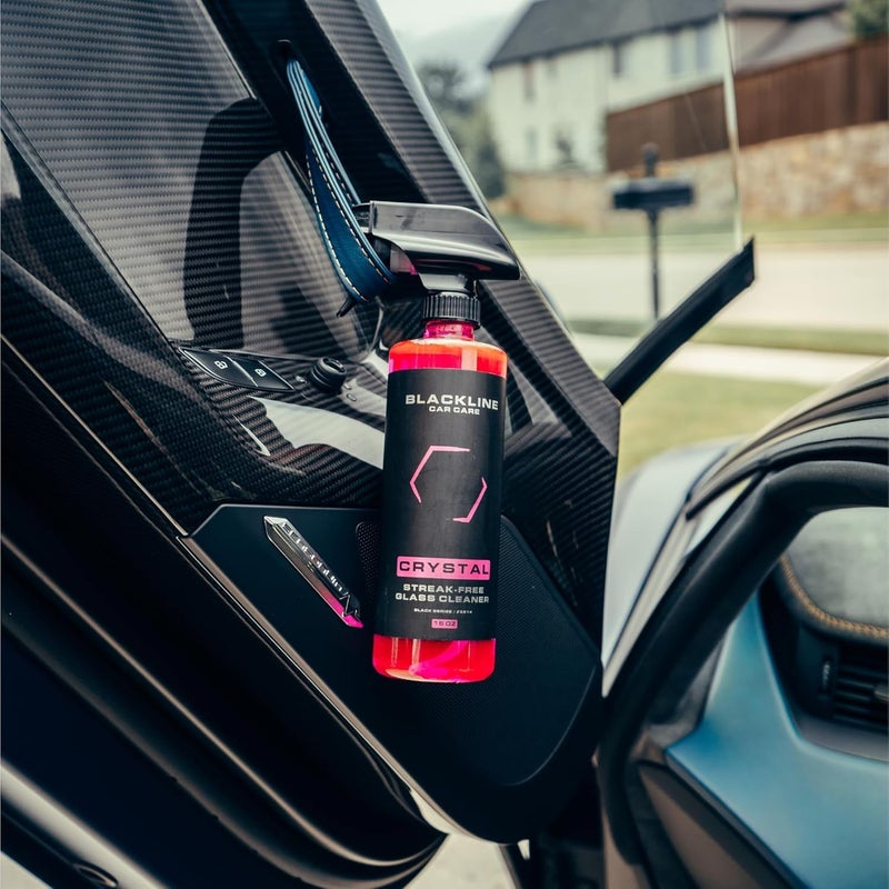 Blackline Glass Cleaner - Works on Glass, Windows, Mirrors & Navigation Screens. Tint Safe Car Window Cleaner - 16 fl oz bottle, Streak Free Spray - Image 4