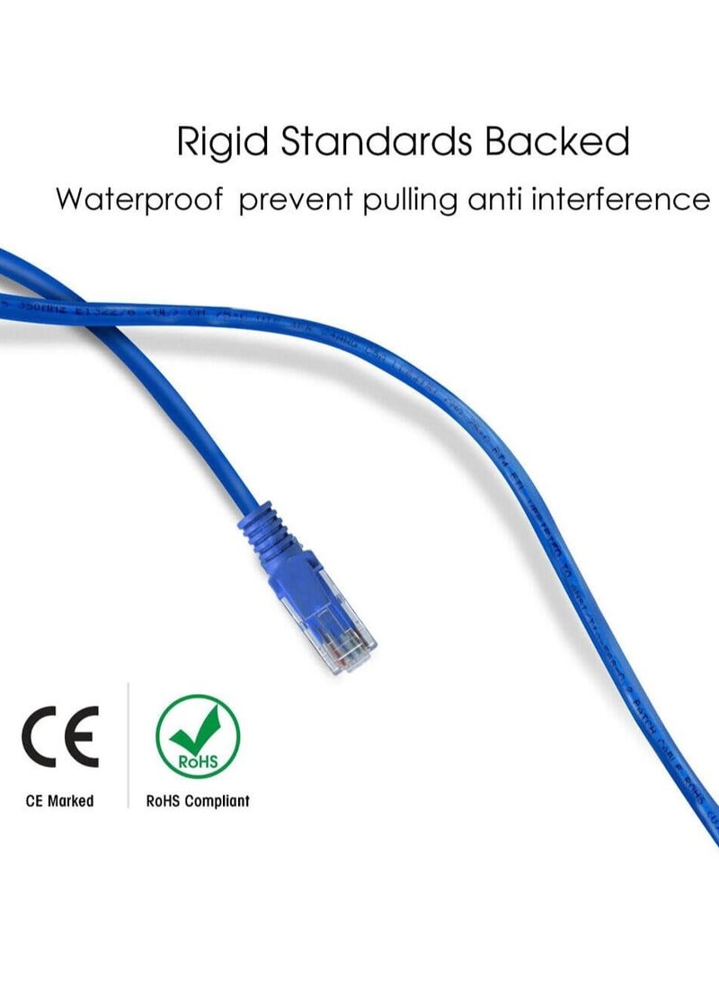 Tortox CAT 6E Ethernet Cable, ETL Verified To ETA/TIA 568, 10Gbps Download Speed, UTP 4 Pairs 24AWG Patch Cable, PVC Outer Jacket, Splashproof Cable (1M) - Image 4