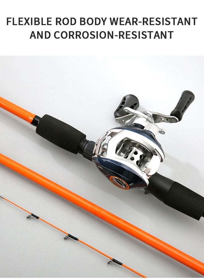 GROIC Fishing Rod Lightweight Ultra-Sensitive Spinning Straight with Comfort Grip Rod Handle Angling Pole Portable 2.4m  - Image 4
