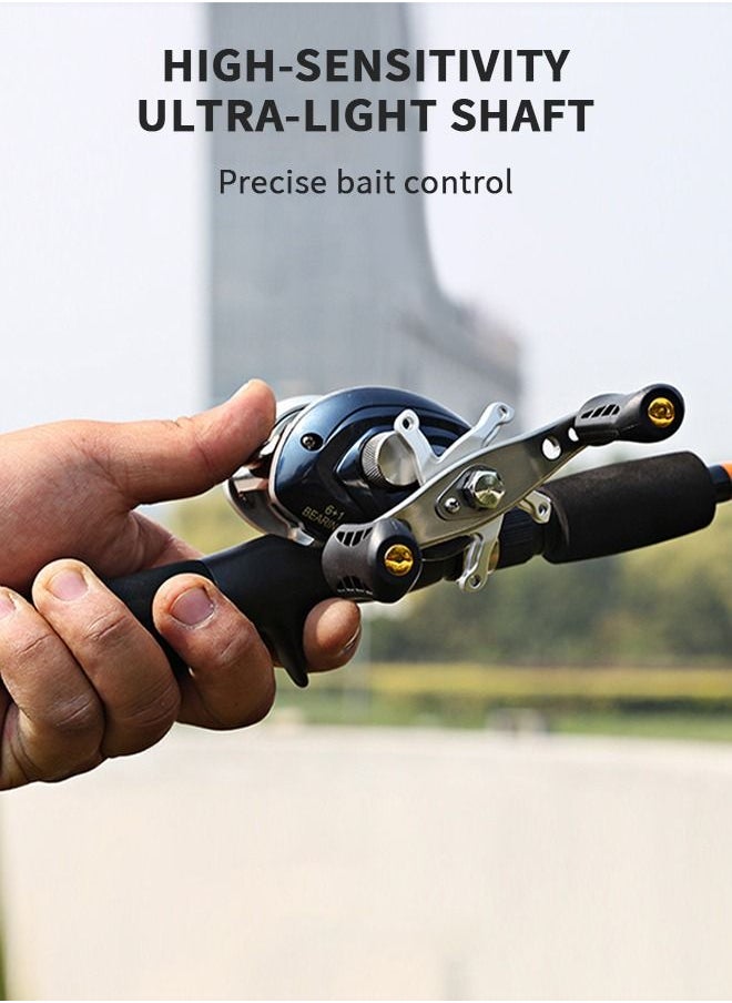GROIC Fishing Rod Lightweight Ultra-Sensitive Spinning Straight with Comfort Grip Rod Handle Angling Pole Portable 2.4m  - Image 3