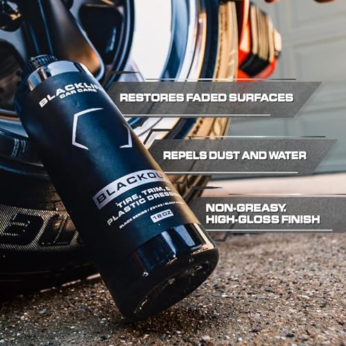 Blackline Car Care - Blackout Trim and Tire Dressing for Plastic, Rubber, Vinyl, and Tires Safe for Cars, Trucks, SUVs & More - 16 fl OZ - Image 2