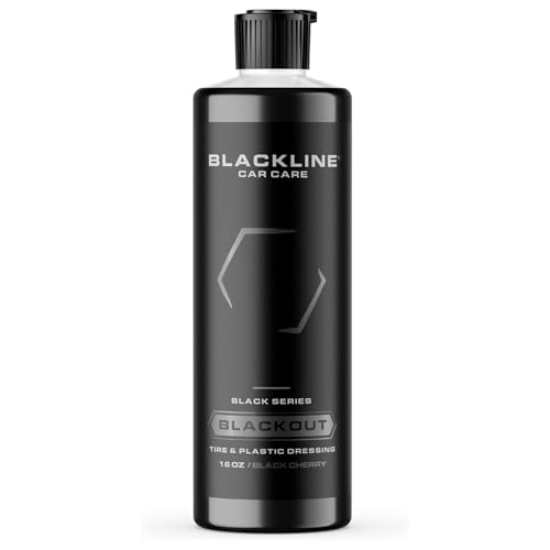 Blackline Car Care - Blackout Trim and Tire Dressing for Plastic, Rubber, Vinyl, and Tires Safe for Cars, Trucks, SUVs & More - 16 fl OZ - Image 1