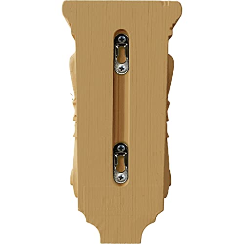 Ekena Millwork 5" عرض × 5" عمق × 10" ارتفاع كوربل خشب أكانتوس متوسط، ألدر - Image 4