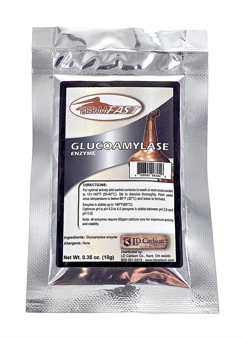 GLUCOAMYLASE Enzyme Single DOSE Pack 10g Packet Dry BETA AMYLASE Enzyme