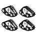 YSKMLOLP TRX4M Track Wheels Snow TiresSnow Tires Sets Simulate Carload Tracks Wheel Sandmobile Conversion 4Pcs for 118 RC Crawler Car TRX4M Accessory Parts Silver - Image 2