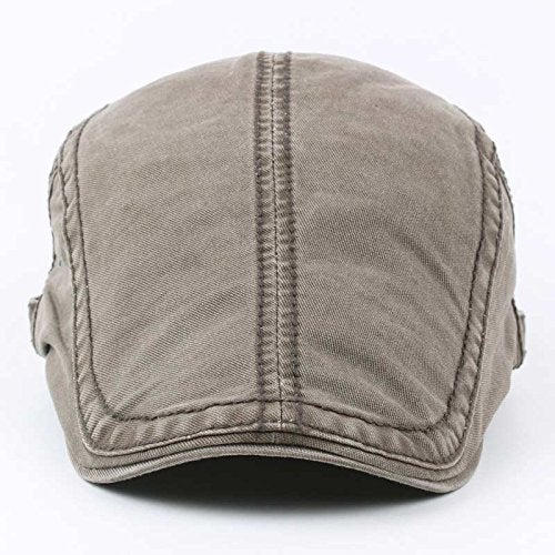 Quanhaigou Unisex Denim Newsboy Hats Flat Ivy Gatsby Cabbie Driving Berets Hat Cotton Dad Cap for Men Women (Army Green) - Image 2