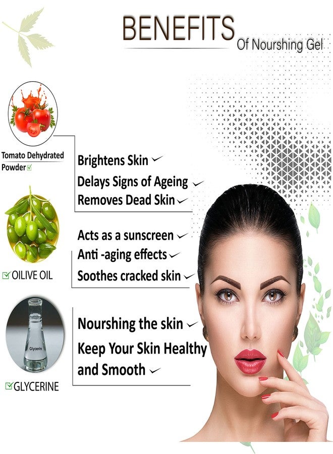 Glamroot Tomato Skin Brightening Facial Nourishing Gel with Tomato extract, Olive Oil, Wheatgerm Oil, Synthetic Bees Wax, Glycerine, Polysorbate 60. (for men/women/girls) - Image 4