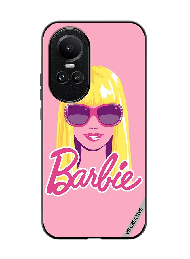 VR CREATIVE Protective Case Cover For Oppo Reno 10 Pop Barbie Design Multicolour - Image 1