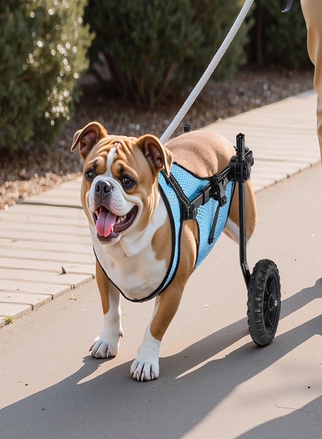 VEVOR Dog Wheelchair for Back Legs, Adjustable 2 Wheels Pet Wheelchair, Lightweight Dog Cart with Shock-Absorbing Wheels, Mobility Support Wheel Chair for Disabled Injured Dogs up to 33lbs, Medium - Image 2