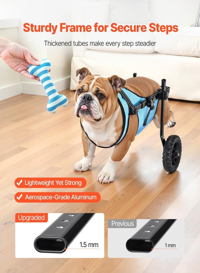 VEVOR Dog Wheelchair for Back Legs, Adjustable 2 Wheels Pet Wheelchair, Lightweight Dog Cart with Shock-Absorbing Wheels, Mobility Support Wheel Chair for Disabled Injured Dogs up to 33lbs, Medium - Image 5