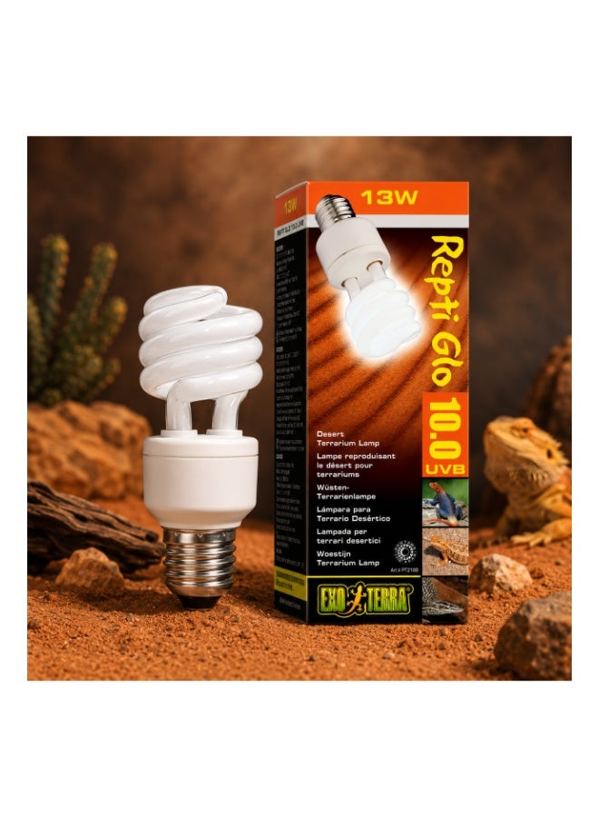 Exo Terra Repti Glo UVB 150 Desert Lamp – 13W With FREE New UV Test Sensor Card - Image 3