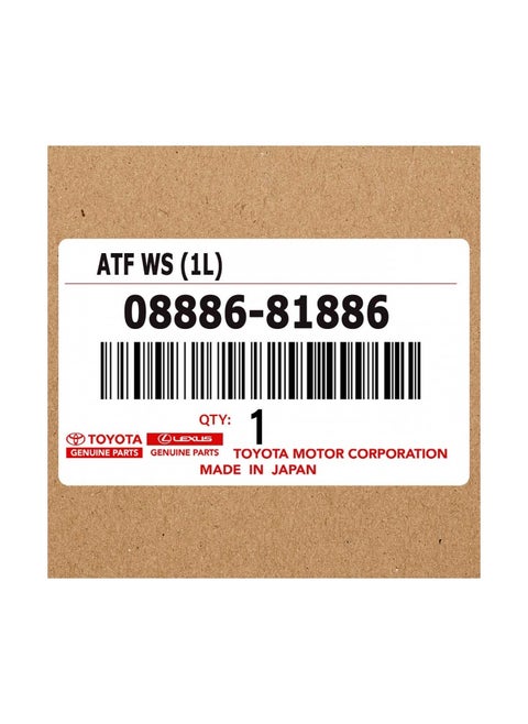 Toyota ATF WS 1 Ltr 08886-81886 ATF WS Genuine Automatic Transmission Fluid for Smooth Shifting