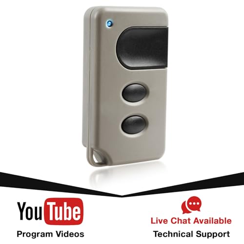 Garage Outlet 2 جهاز تحكم عن بعد لدائرة باب المرآب لمفتاح LiftMaster 370LM 371LM 372LM 373LM / Chamberlain 950D 953D 956D / Craftsman 139.53753 متوافق مع زر التعلم الأرجواني 315MH - Image 3