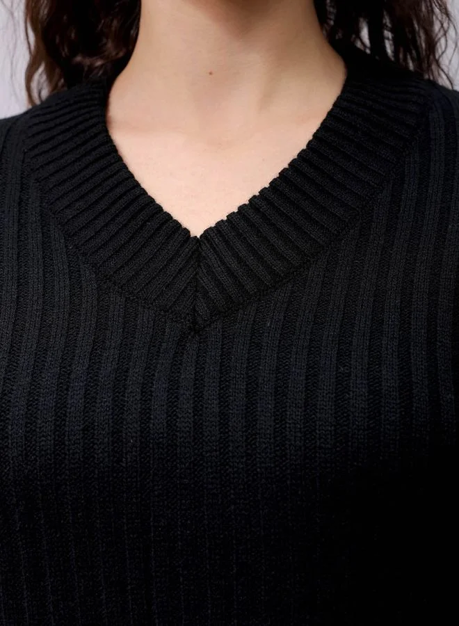 مرفوعة Women Boxy Fit Solid Sweater Vest