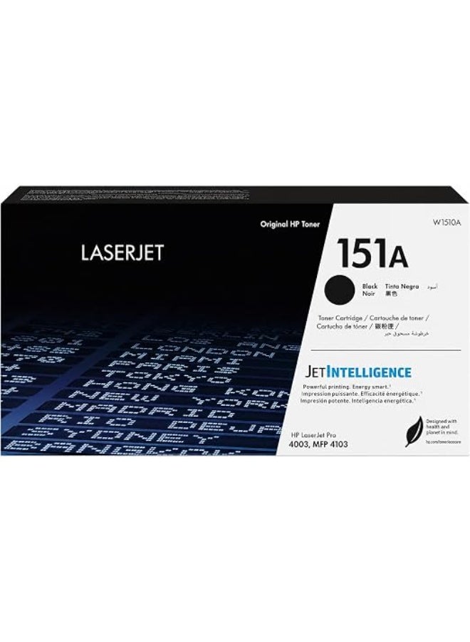 خرطوشة حبر ليزر متوافقة مع HP LaserJet 151A، لون أسود، W1510A، للاستخدام مع طابعات HP LaserJet Pro 4003dw / 4003dn / MFP 4103fdw / 4103fdn. - Image 2