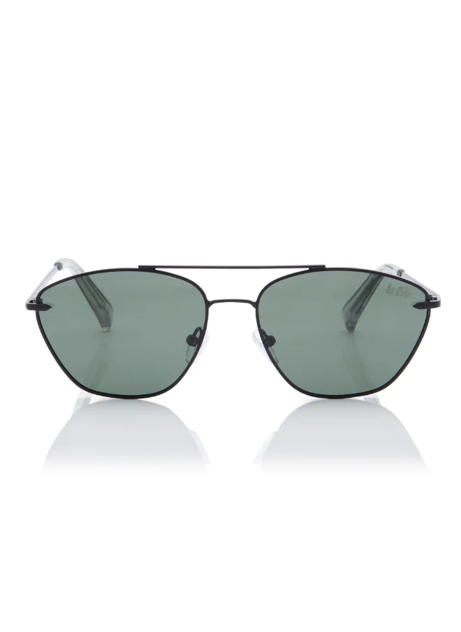 لي كوبر Polarized Sunglasses Black Frame G15 Mirror Lens 56mm  - LC1210C03