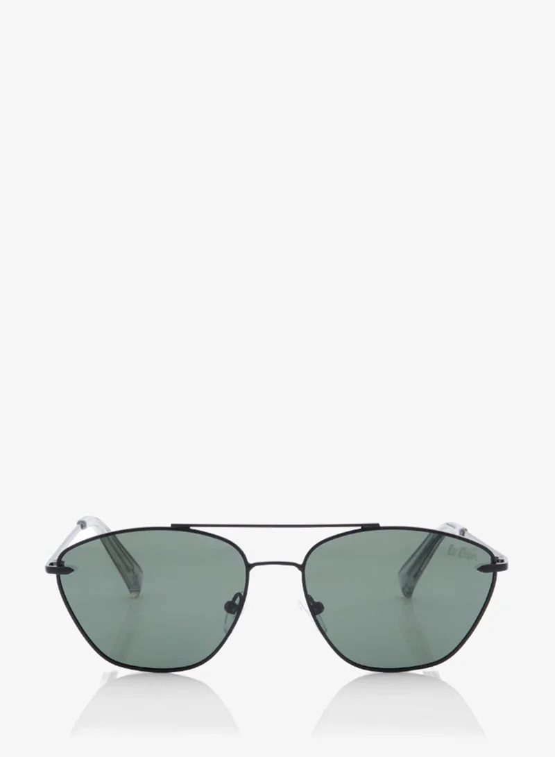 Lee Cooper Polarized Sunglasses Black Frame G15 Mirror Lens 56mm  - LC1210C03