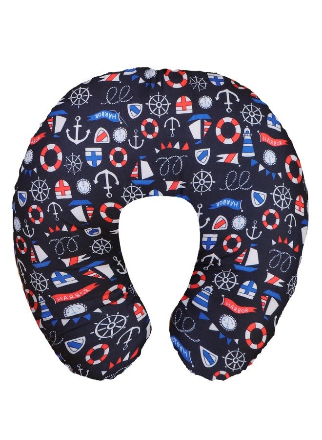 TOYSILO Adjustable Nursing & Breastfeeding Pillow for Baby – Multi-Use Feeding Support Cushion for Bottle Feeding, Tummy Time & Sitting – Soft Removable Cover Washable, (Boat Equipment) - Image 1