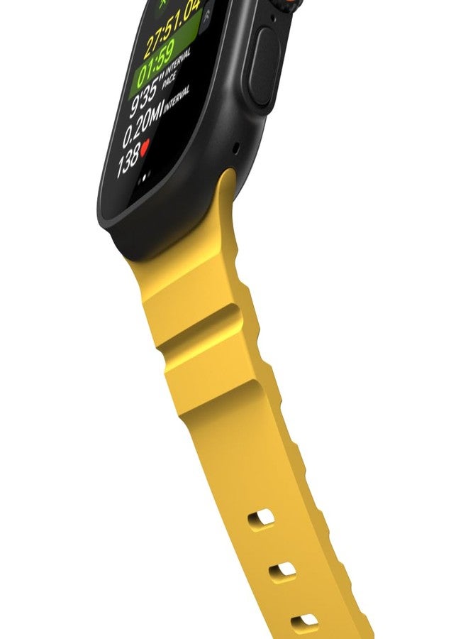 POUT BandLoop Sport, Compatible with Apple Watch 49/46/45/44/42(S1-S3)mm & Ultra/Ultra 2/Ultra 3 - Lightweight Breathable Silicone Band with Ventilation, Pin-and-Tuck Closure, Sweatproof Waterproof - Image 3