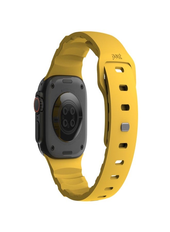 POUT BandLoop Sport, Compatible with Apple Watch 49/46/45/44/42(S1-S3)mm & Ultra/Ultra 2/Ultra 3 - Lightweight Breathable Silicone Band with Ventilation, Pin-and-Tuck Closure, Sweatproof Waterproof - Image 2