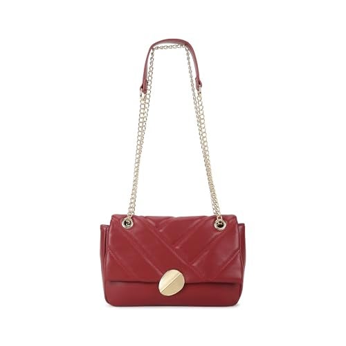 Fastrack Casual Sling Bag with Magnetic Closure for Girls, Medium Size with Internal Zipper, Made with High-Quality Faux Leather, Versatile and Durable Design - Image 1