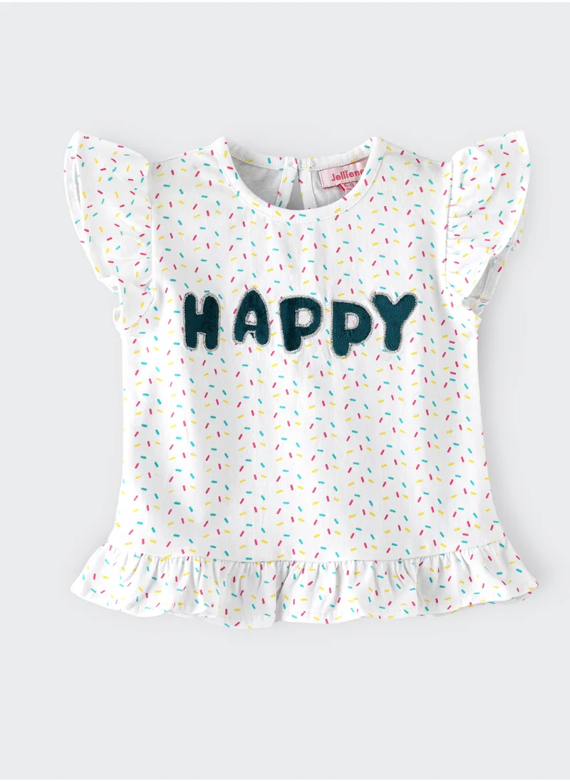 جيلين Multi knitted top