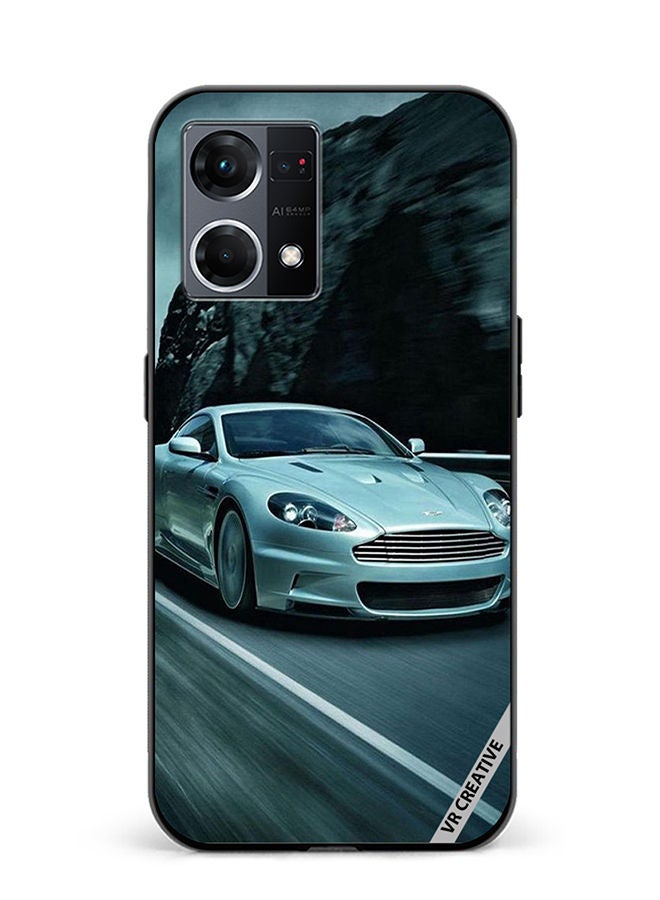 VR CREATIVE Protective Case Cover For Oppo Reno8 4G Aston Martin Dbs Design Multicolour - Image 1