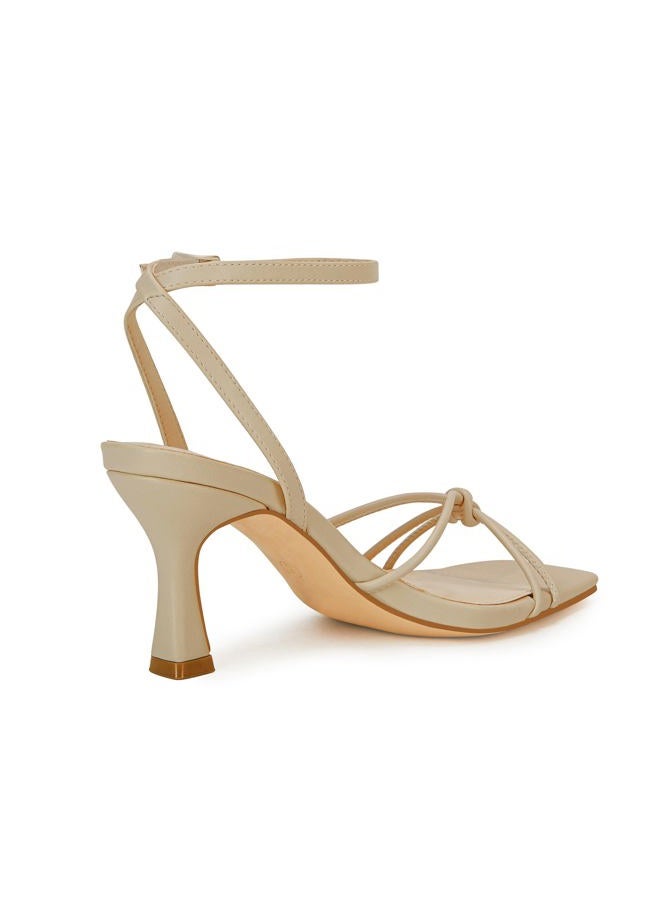 LAICIGO Women's Square Open Toe Heeled Sandals Stiletto Kitten Heel Ankle Buckle Strap Slingback Summer Dress Sandals - Image 4