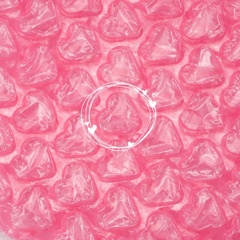 KH866 100 Pcs 4"x4" Love Heart-Shaped Bubble Wrap Pouches, Rose Red Double-Walled Anti-Static Mailing Bags for Packing Shipping Storage â€“ Self-Seal Cushioning Envelopes for Gifts Ornaments Fragile Items - Image 3