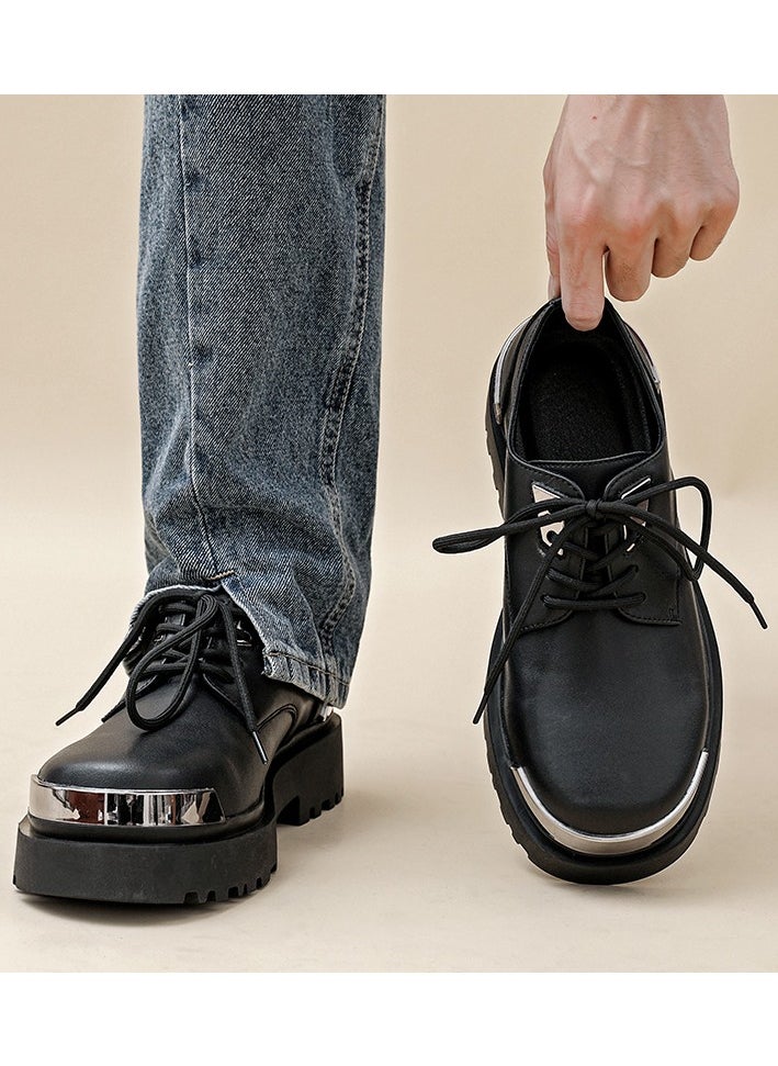 Warrior - Versatile Retro Casual Leather Shoes - Image 1