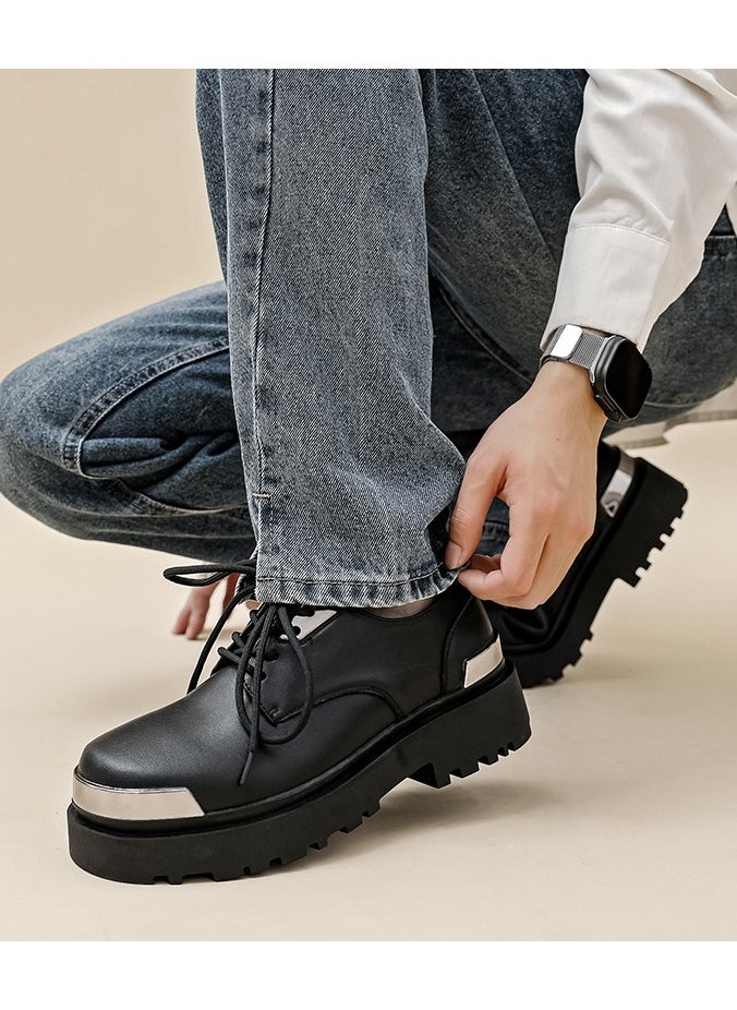Warrior - Versatile Retro Casual Leather Shoes - Image 1
