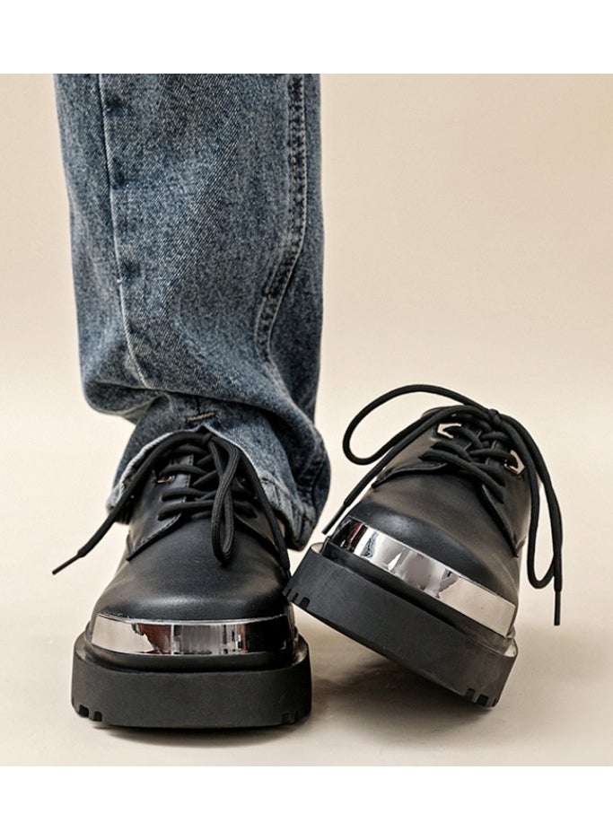 Warrior - Versatile Retro Casual Leather Shoes - Image 1