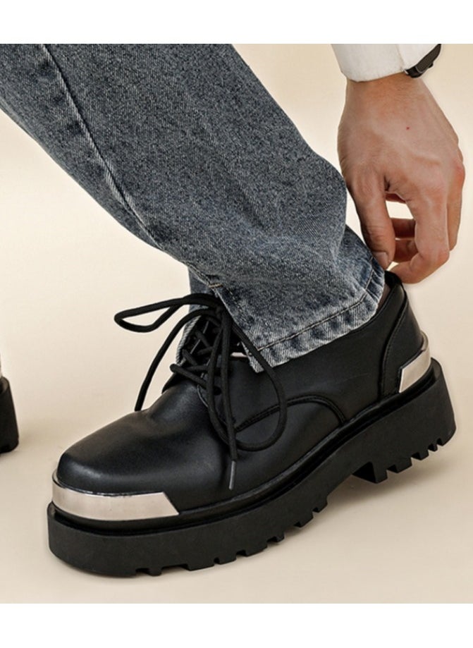 Warrior - Versatile Retro Casual Leather Shoes - Image 1
