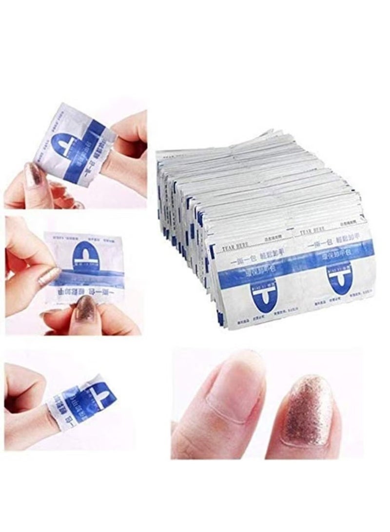 Generic Nail Polish Remover Pads 100 Pcs Magic Soak-Off Gel Remover, Professional Wraps Soak Off Acrylic Fast Gentle Quality Foil Art Cleaner for Manicure  - Image 3