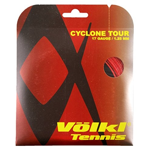 Volkl Cyclone Tour | Tennis Racquet String | Spin & Control | Ten-Sided co-Polymer (Red, 17, Set) - Image 5