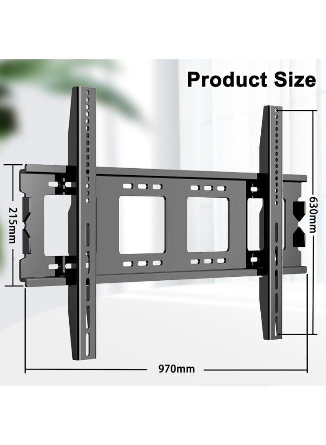 حامل تلفزيون جداري فائق النحافة – يناسب الشاشات المسطحة والمنحنية من 50 إلى 120 بوصة، فيسا 800×600، حمولة قصوى 125 كجم - Image 5