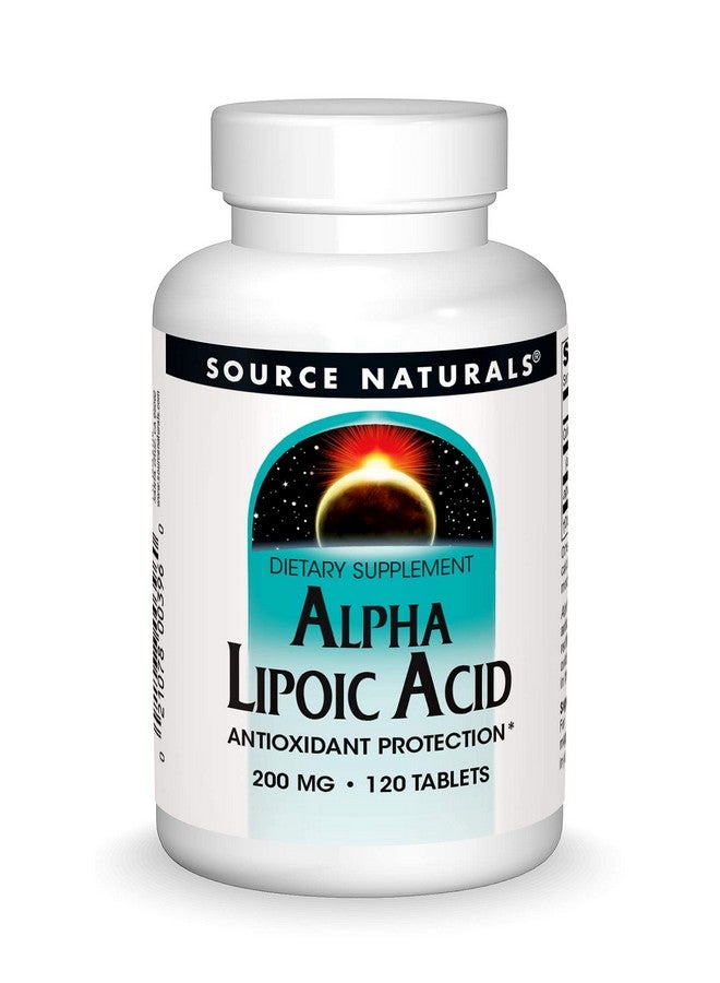 Source Naturals Alpha Lipoic Acid 200 Mg Supports Healthy Sugar Metabolism Liver Function & Energy Generation 120 Tablets - Image 2