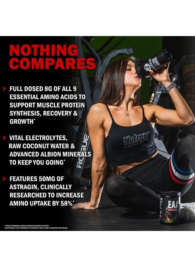 Nutrex Research - مسحوق EAA Hydration EAAs + BCAA لاستعادة العضلات والقوة وبناء العضلات والقدرة على التحمل، 30 وجبة، مشروب الفاكهة - Image 1
