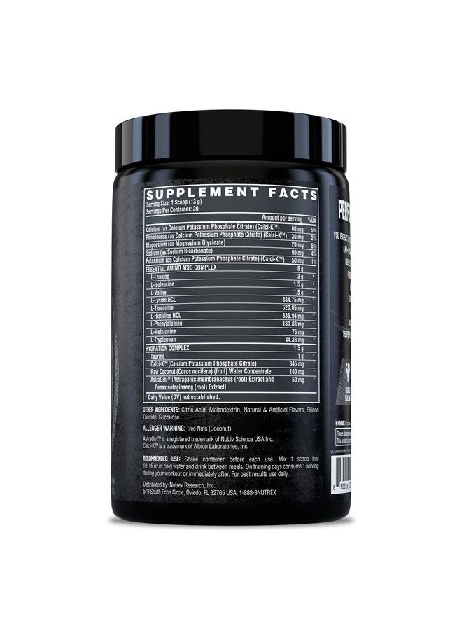 Nutrex Research - مسحوق EAA Hydration EAAs + BCAA لاستعادة العضلات والقوة وبناء العضلات والقدرة على التحمل، 30 وجبة، مشروب الفاكهة - Image 1