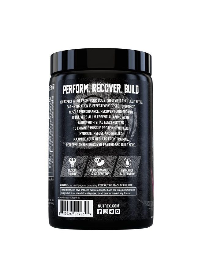 Nutrex Research - مسحوق EAA Hydration EAAs + BCAA لاستعادة العضلات والقوة وبناء العضلات والقدرة على التحمل، 30 وجبة، مشروب الفاكهة - Image 1
