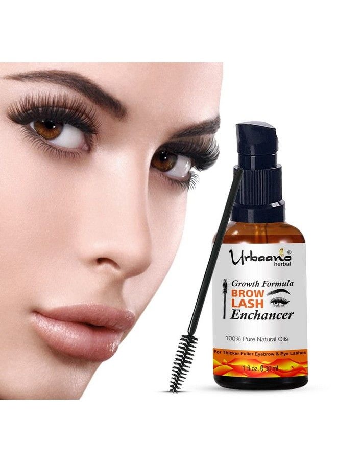 Urbaano herbal - Premium Eyebrow & Eyelash Growth Serum Oil With Best Organic Cold Pressed Almond & Castor Oil For Women & Men Transparent 30Ml (Eye Brow & Eye Lash Serum) - Image 1