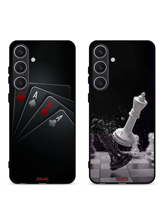 Tolwak Two Cases For Samsung Galaxy S23 FE 5G Protective Covers Card and Check - Image 1