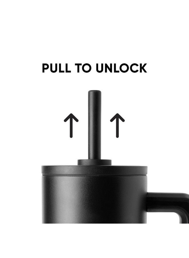 Simple Modern 40 oz Tumbler with Handle and Straw Lid | Leak-Proof Insulated Stainless Steel Water Bottle Travel Mug Cupholder Use | Gifts for Women Men Him Her | Trek Signature | Sea Glass Sage - Image 3