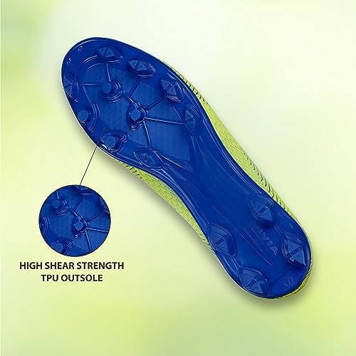 Aivin Pro Rattle Snake Football Stud, Lightweight Insole/Comfort and Grip Football Shoes for Men Green - Image 4